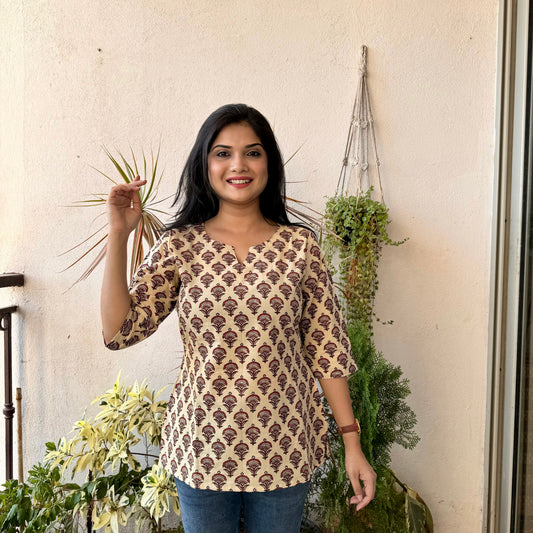 Daisy - Ivory Dabu Kurti