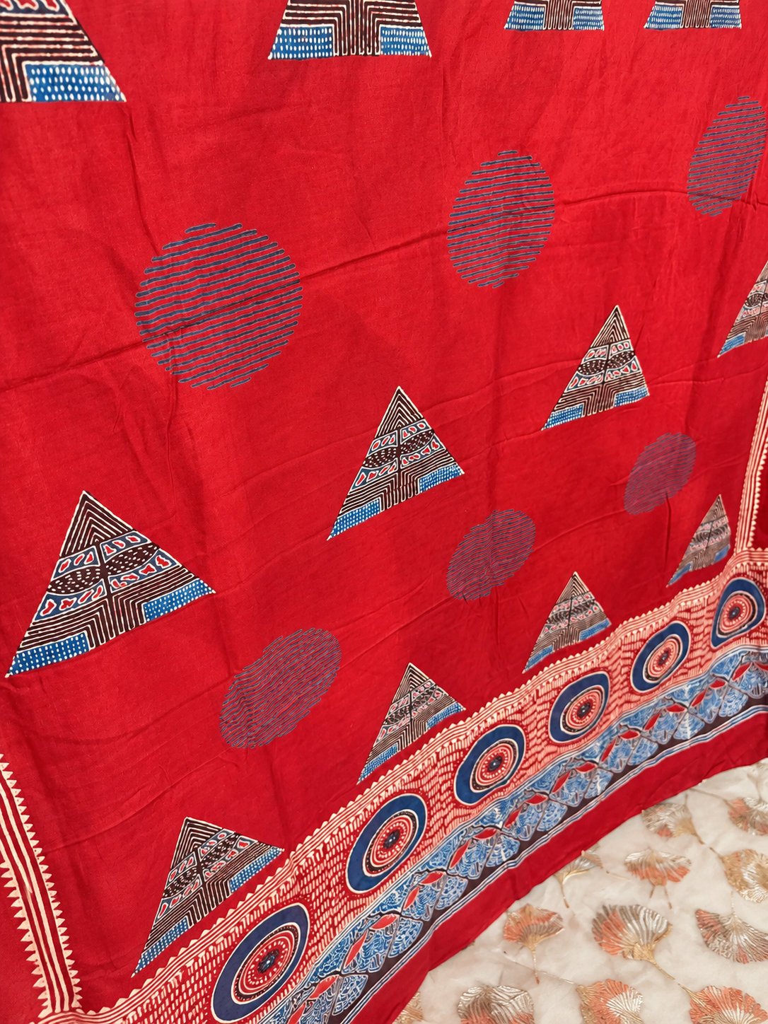 Dastaan-e-Ajrakh ✨ Modal Silk Dupatta ~ Sindoori Naksh