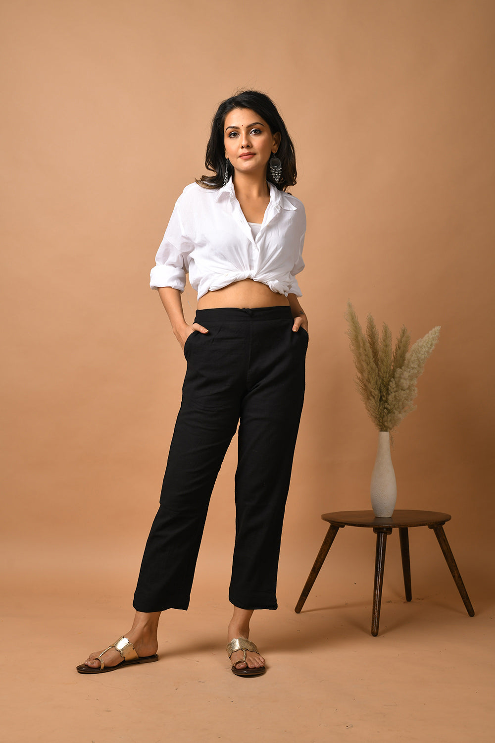 Raven Black ~ Straight Work Pant