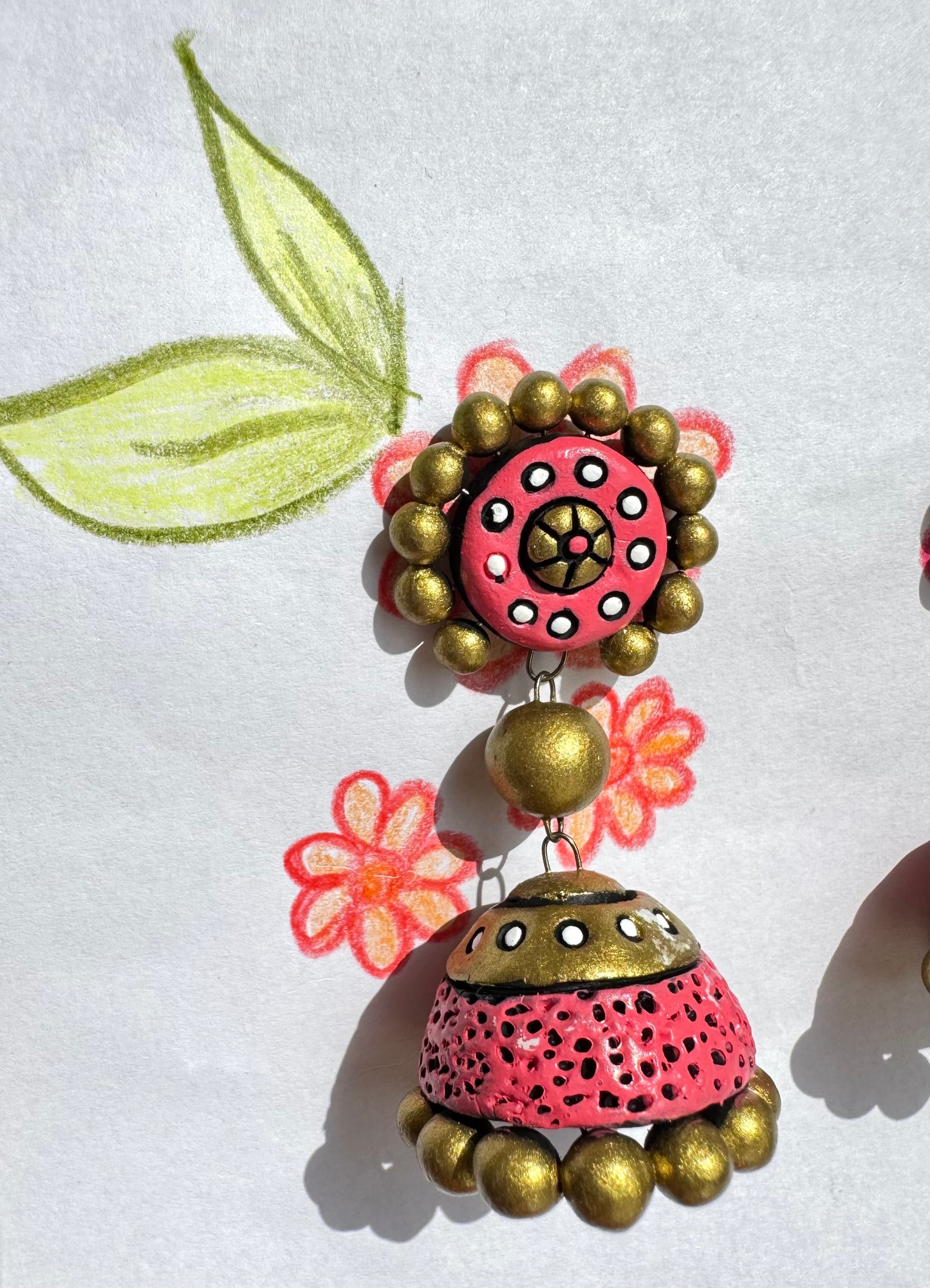 Mati ke Rang ~ Terracotta Jumkis ~ Pastel Pink