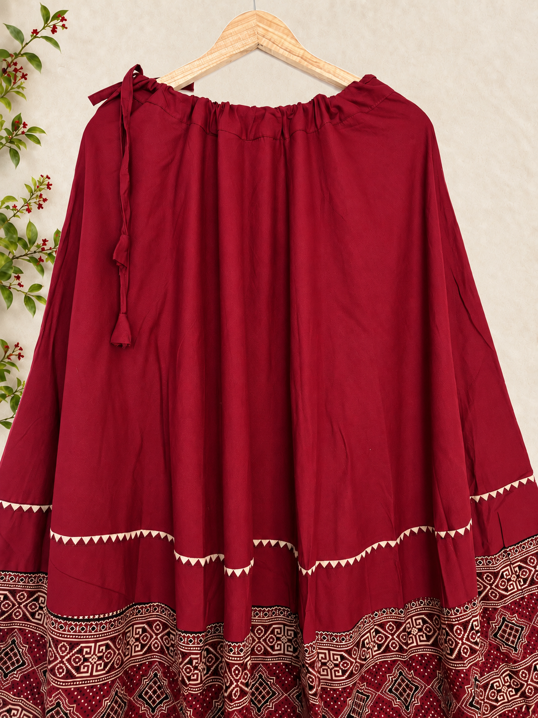 🌺Raasrang ~ Ishani ~ Ajrakh Skirt and Dupatta Set