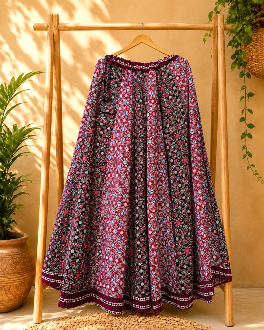 🌻Navrang ~ Noor ~ Ajrakh Skirt