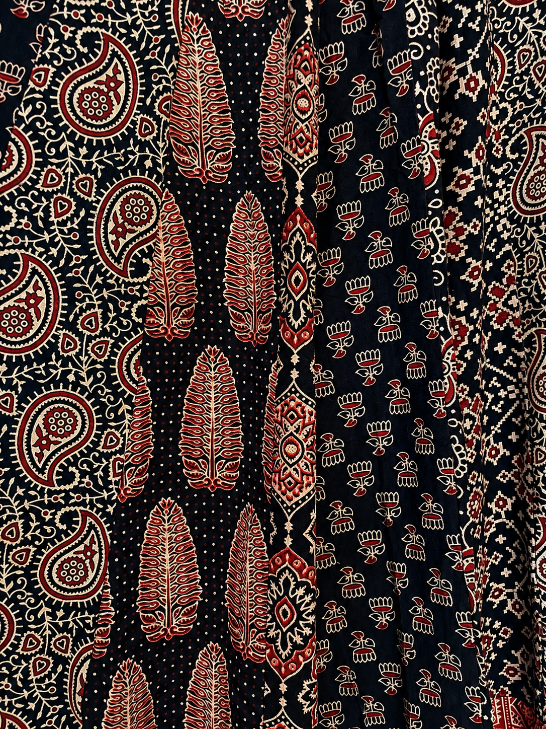 ⚜️ Dharohar ~ Aaranya ~ Ajrakh Long Kali Skirt
