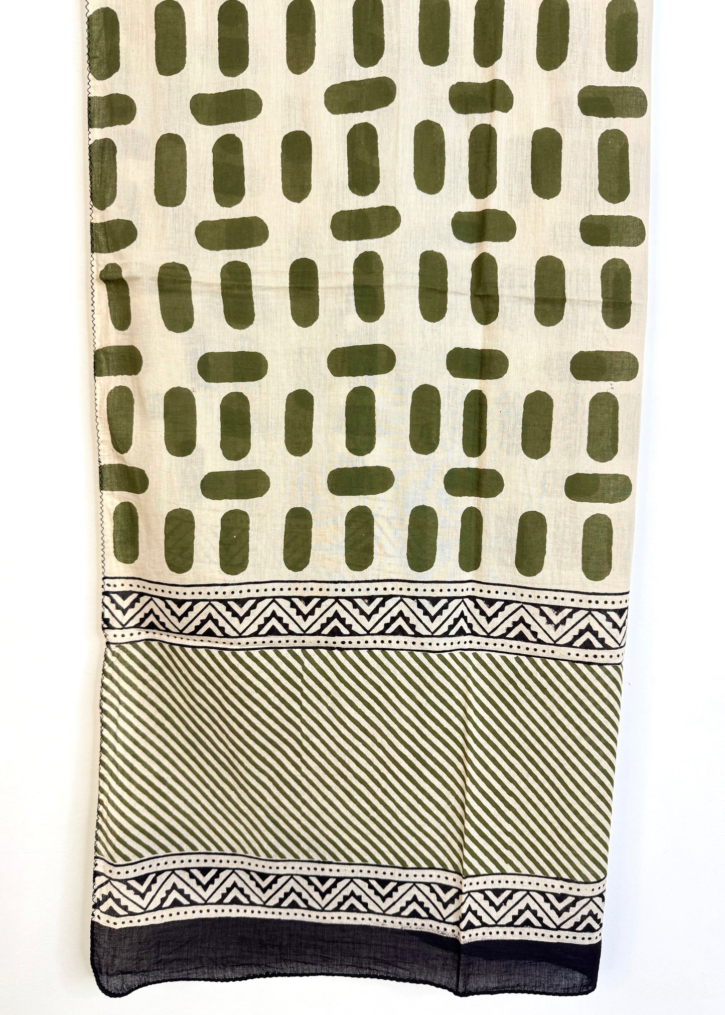 Raag 🪷 Mulmul Cotton Stoles ~ Capsule Green