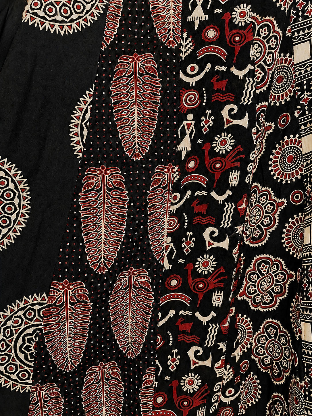 ⚜️ Dharohar ~ Vanya ~ Ajrakh Long Kali Skirt
