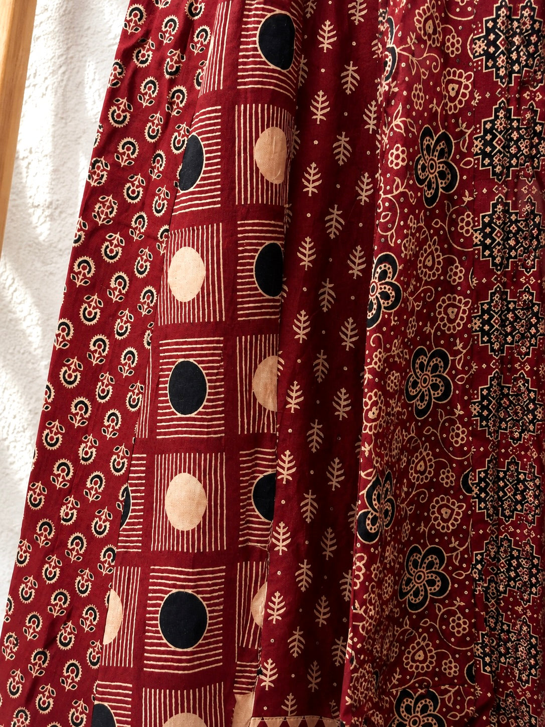 ⚜️ Dharohar ~ Mehrun ~ Ajrakh Long Kali Skirt