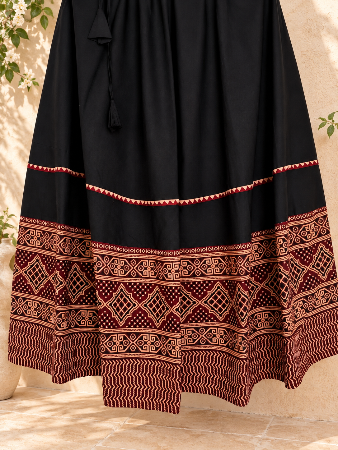 🌺Raasrang ~ Kalanya ~ Ajrakh Skirt and Dupatta Set