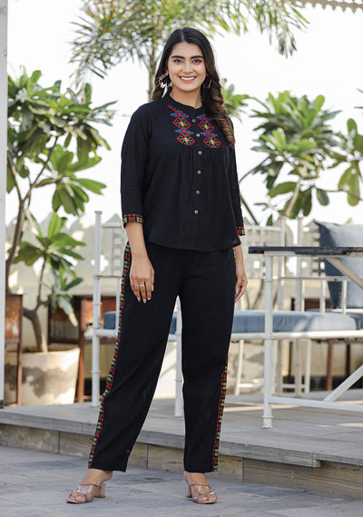 Saadgi ~ Beauty in Simplicity Cord Sets, Raven Black ✿