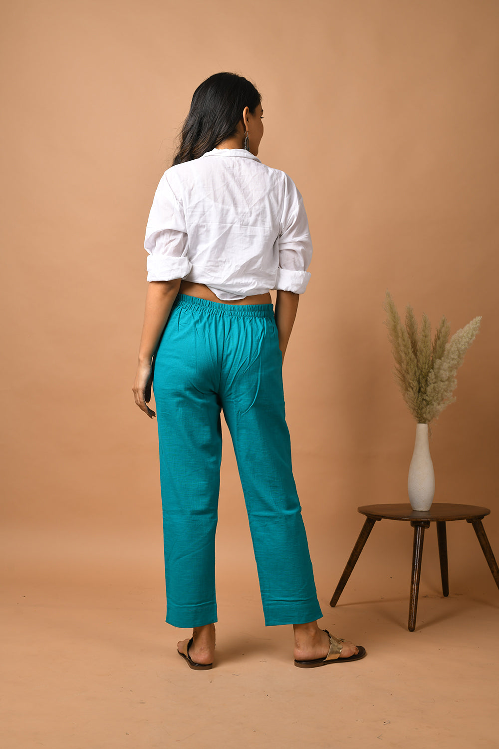 Tiffany Teal ~ Straight Work Pant