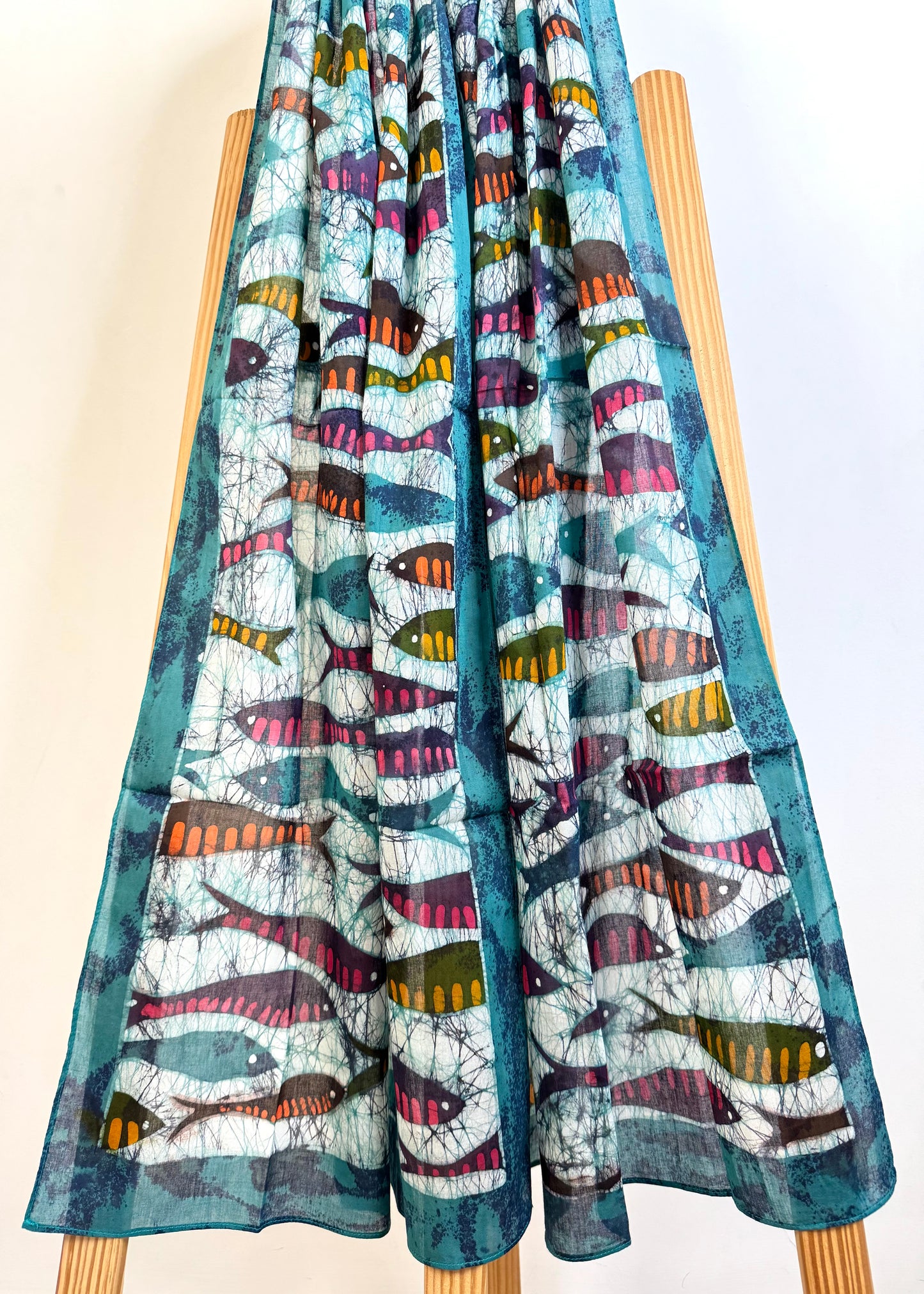 Kalakar Exclusive 🌻 Van Vaani Bengal Stoles ~ The Fish