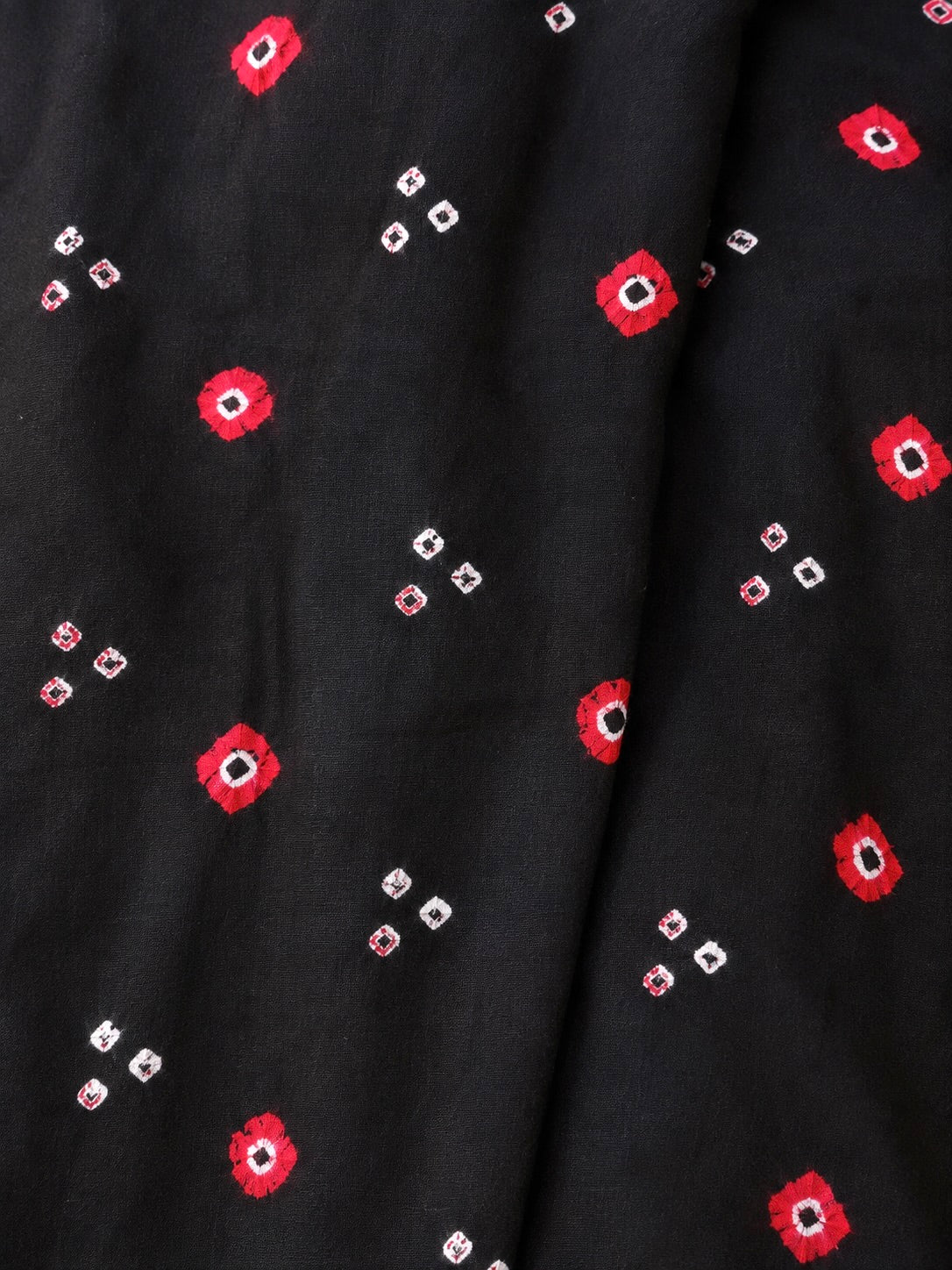 Masakali ~Black Cotton Bandhani Kurti & Dupatta Set