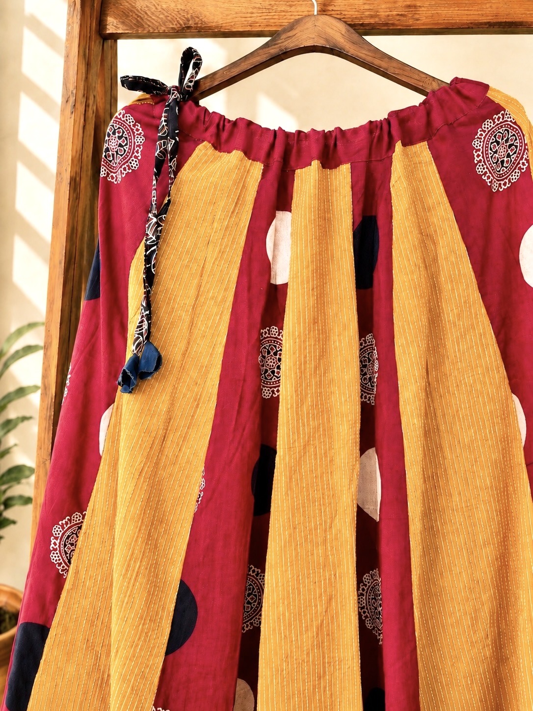 🌻Navrang ~ Gulnaar Ajrakh Skirt and Dupatta Set