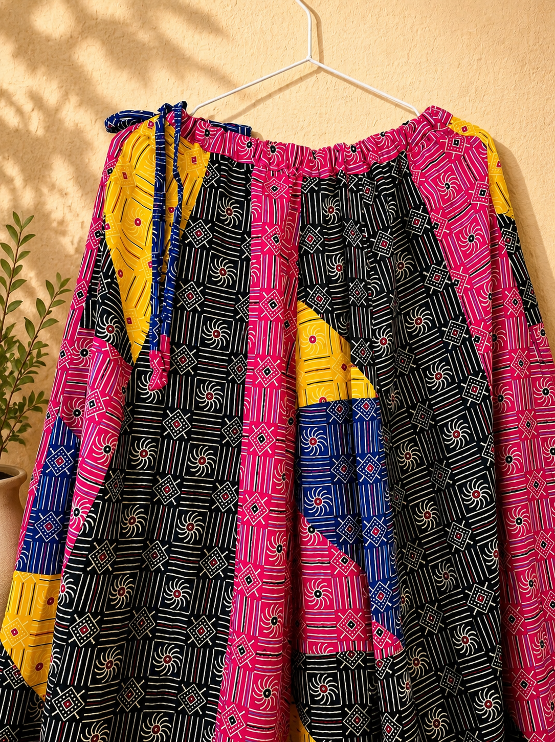 🌻Navrang ~ Leher Handblock Skirt
