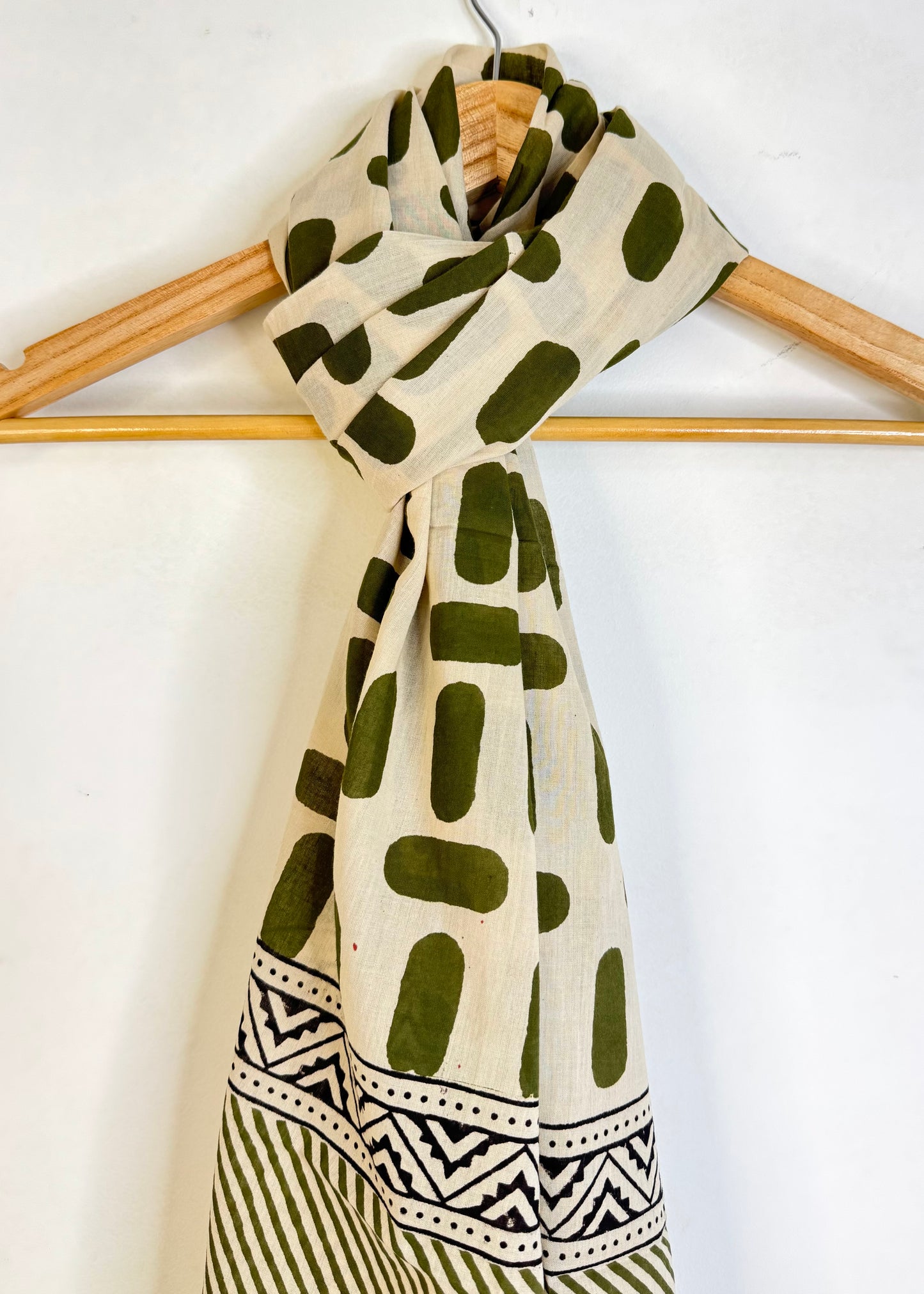 Raag 🪷 Mulmul Cotton Stoles ~ Capsule Green