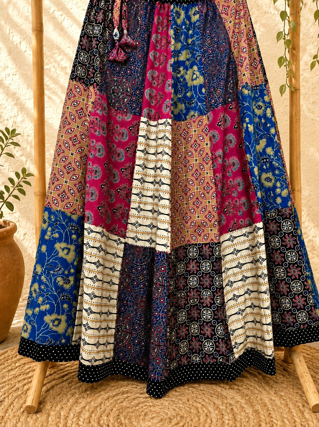 🌻Navrang ~ Jharokha ~ Ajrakh Skirt