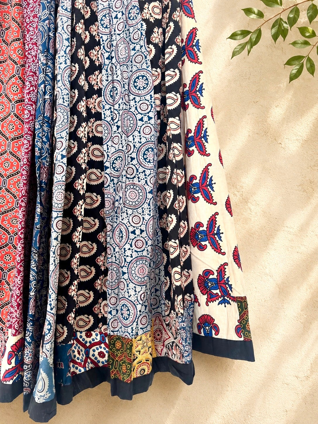 🌻Navrang ~ Meher Ajrakh Skirt and Dupatta Set