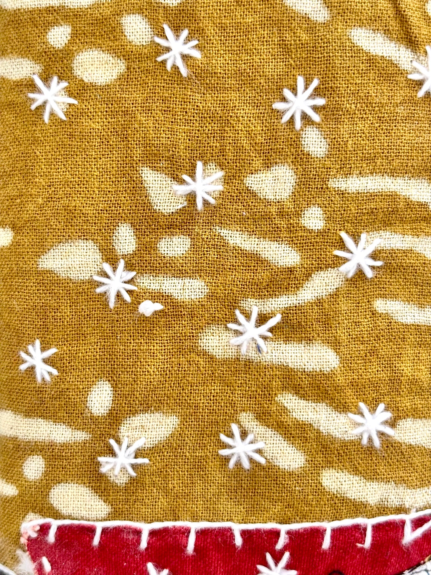 Swadesh ~ Ajrakh Handcrafted Wallets ~ Yellow Ochre Doodles