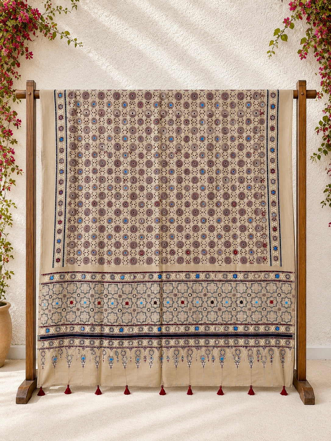 🌺Raasrang ~ Nazaakat ~ Ajrakh Skirt and Dupatta Set