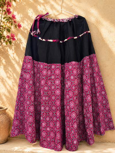🌻Navrang ~ Mogra Ajrakh Skirt
