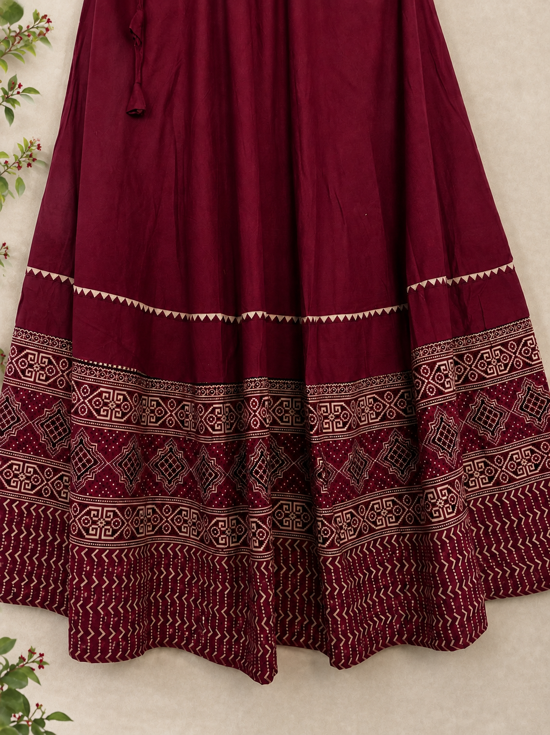 🌺Raasrang ~ Ishani ~ Ajrakh Skirt and Dupatta Set