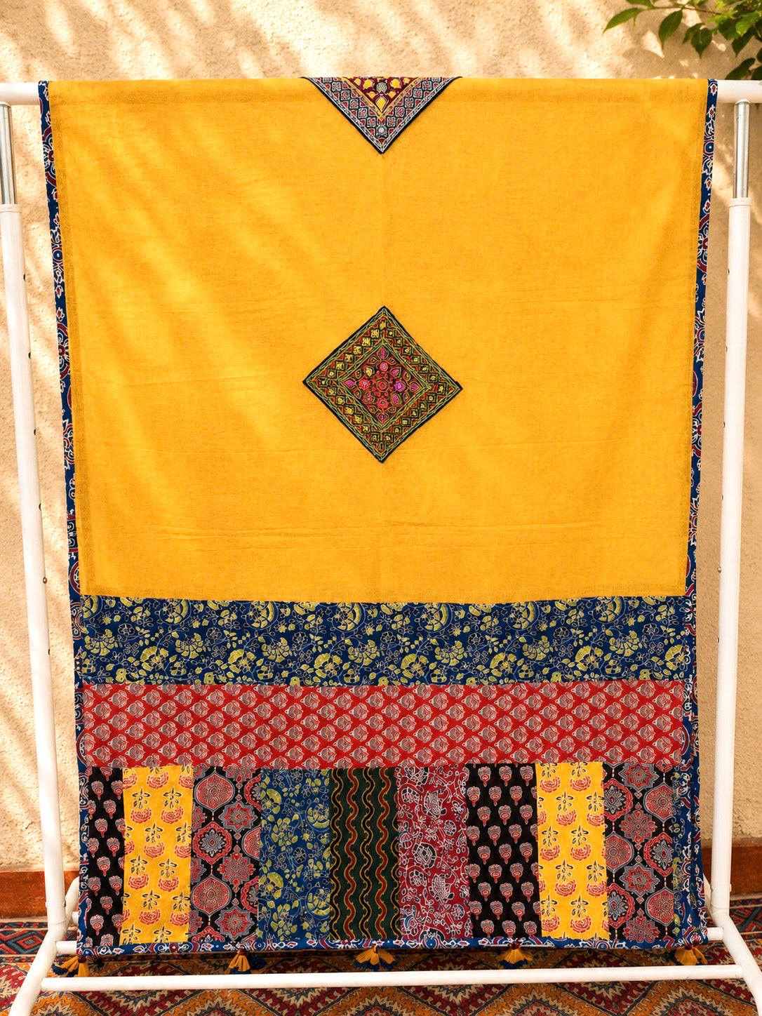 🌻Navrang ~ Amaltas Ajrakh Skirt and Dupatta Set
