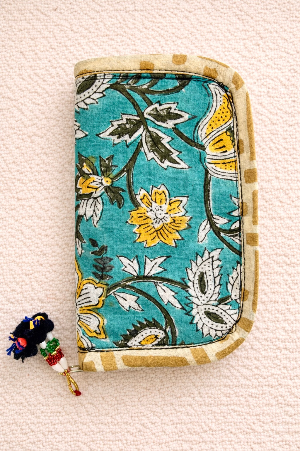 Swadesh ~ Ajrakh Handcrafted Wallets ~ Daisy Meadow