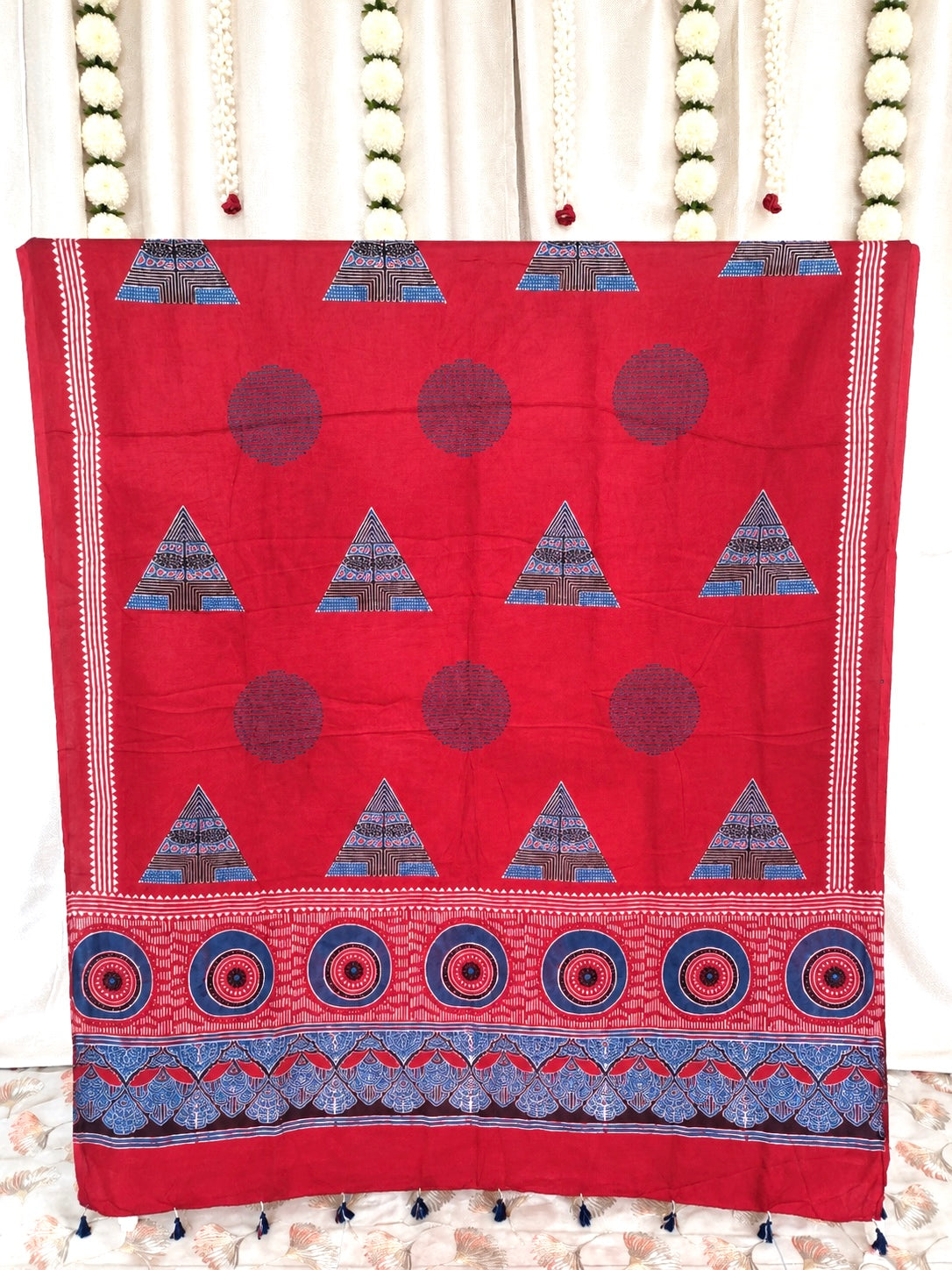 Dastaan-e-Ajrakh ✨ Modal Silk Dupatta ~ Sindoori Naksh