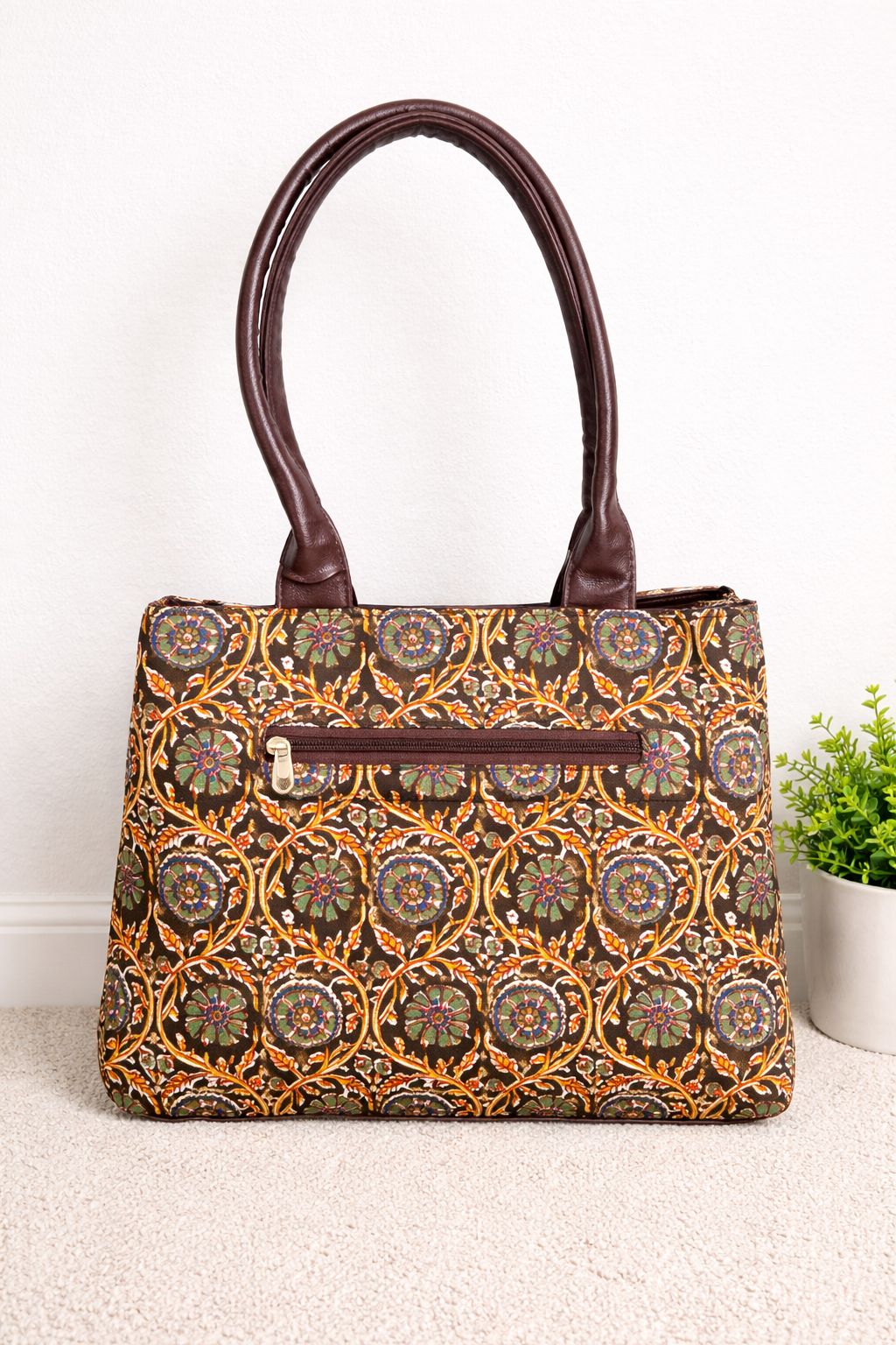 Karwaan🍂 Artisan Mosaic Motifs ~ Handblock Printed Fabric Bag