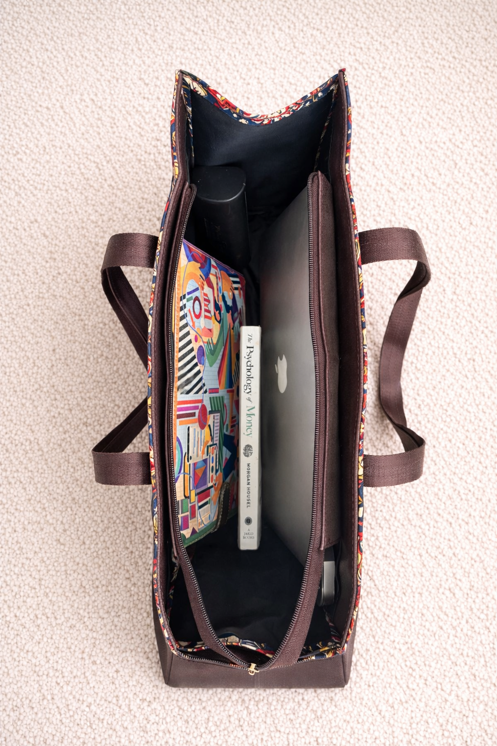 Karwaan🍂 Neel Baag motifs ~ Sanganeri Handblock Laptop Bag