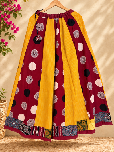 🌻Navrang ~ Gulnaar Ajrakh Skirt