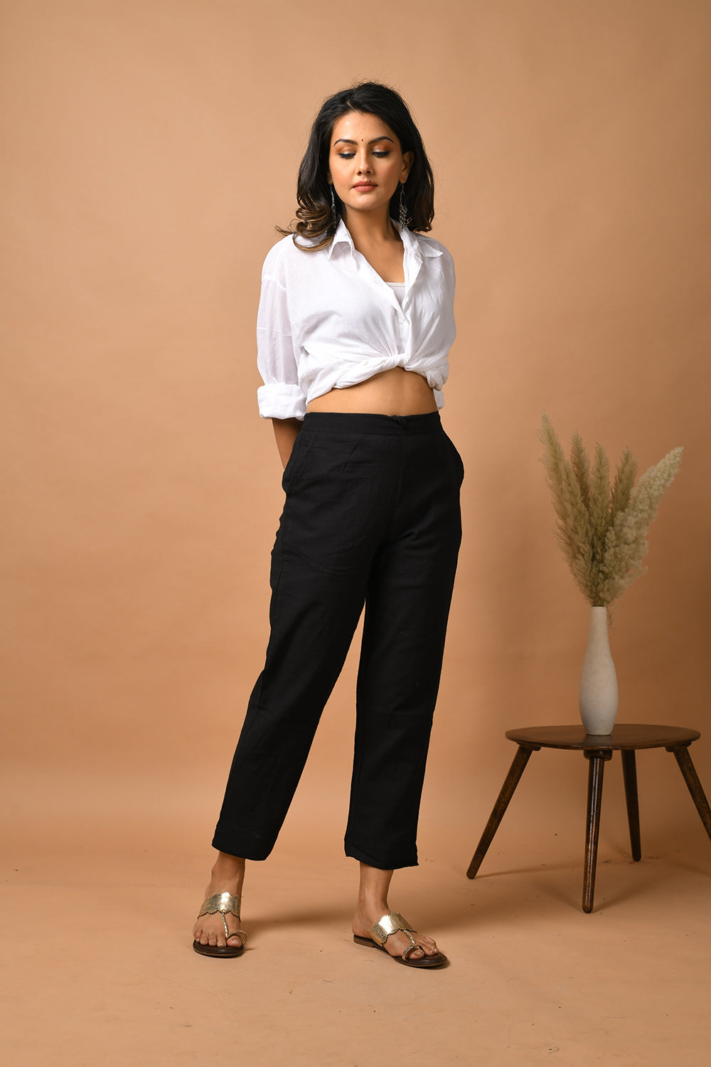 Raven Black ~ Straight Work Pant