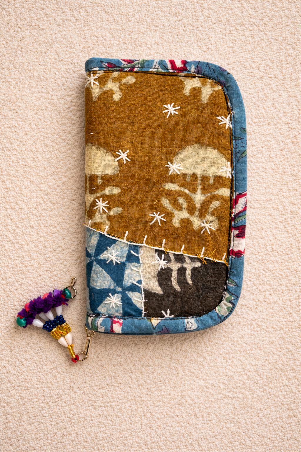 Swadesh ~ Ajrakh Handcrafted Wallets ~ Motif Stars