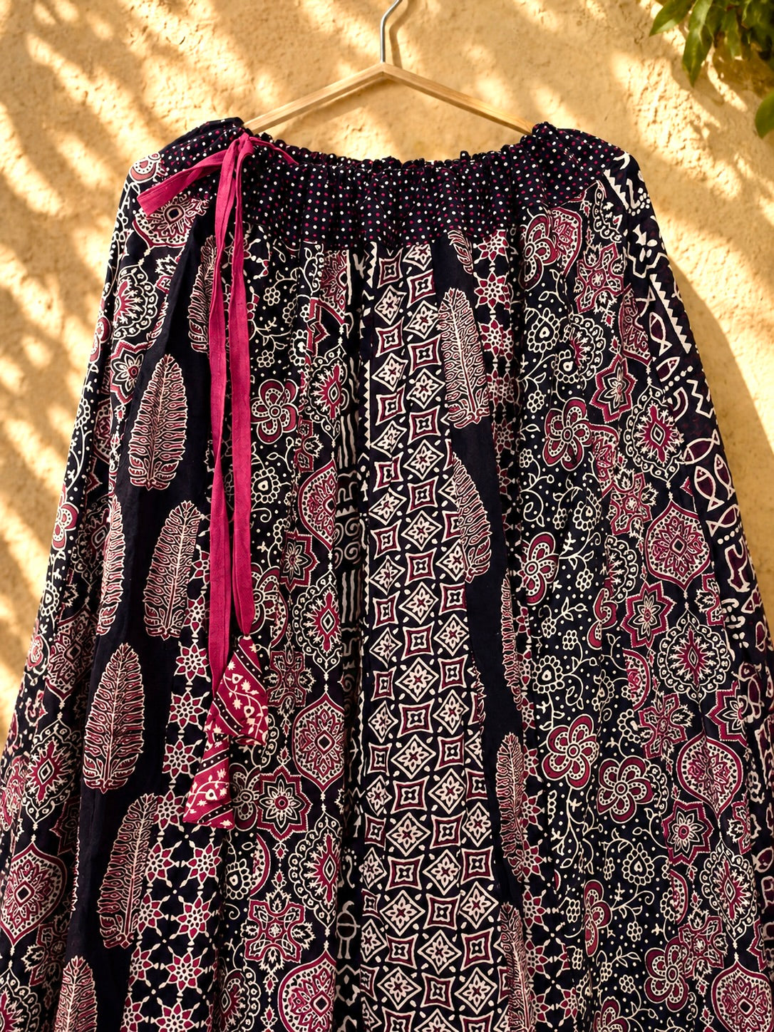 ⚜️ Dharohar ~ Sitara ~ Ajrakh Long Kali Skirt