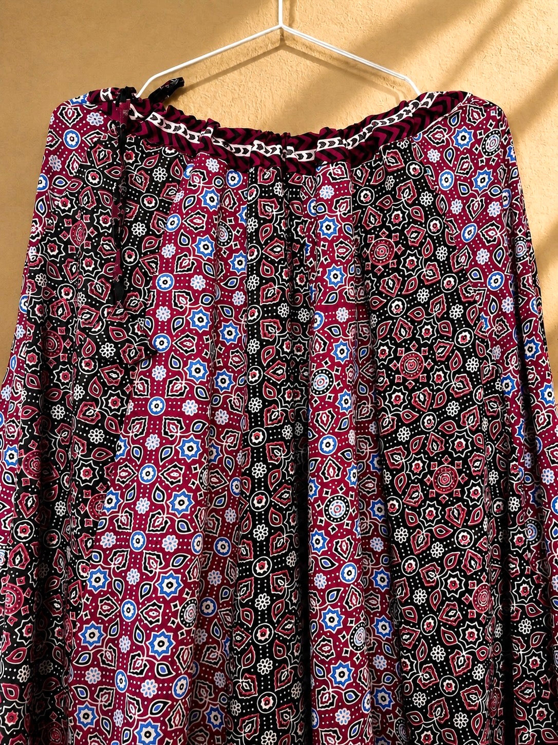 🌻Navrang ~ Noor Ajrakh Skirt and Dupatta Set