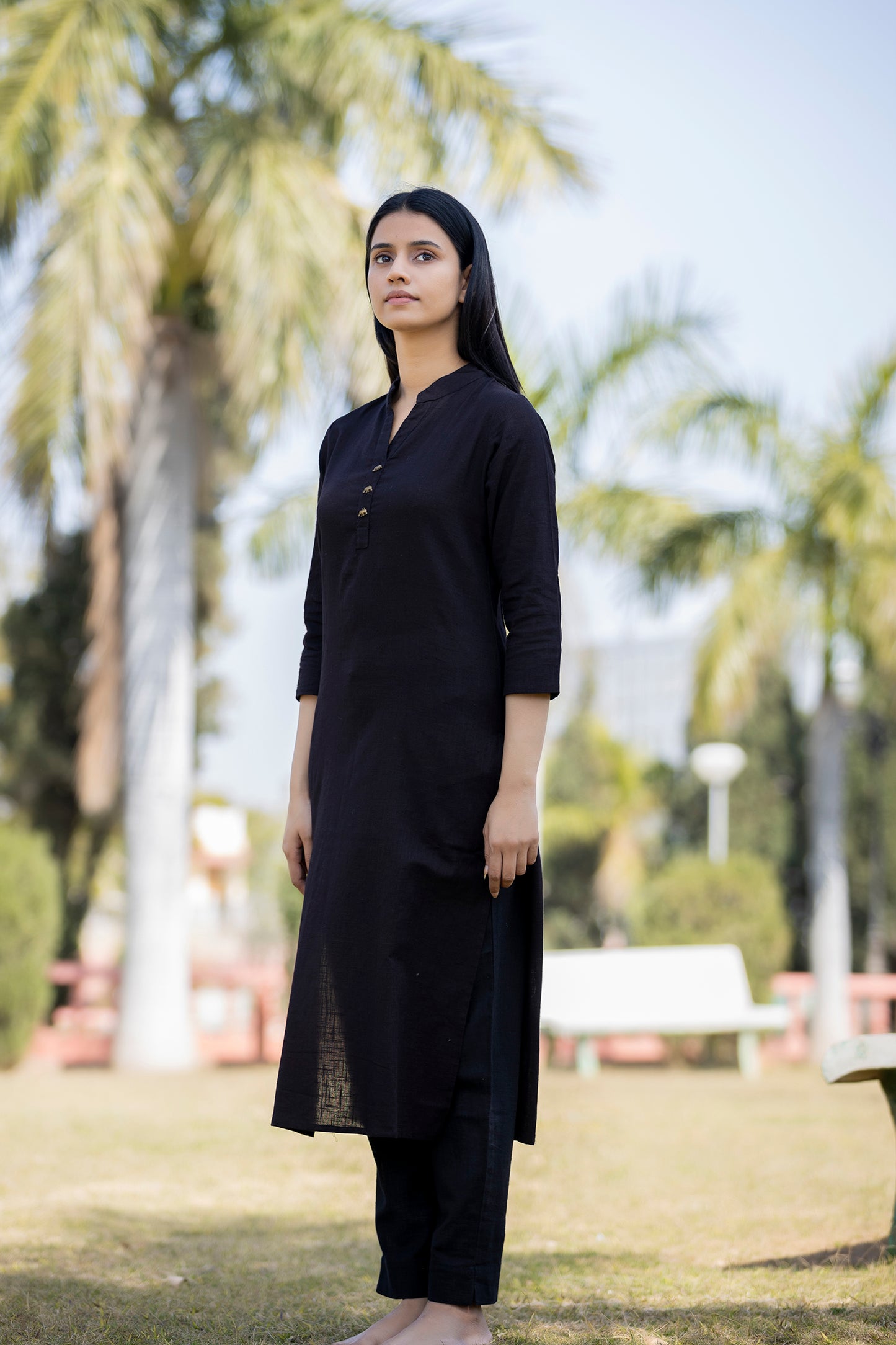 Saadgi ~ Beauty in Simplicity Cotton Suits, Raven Black 🖤