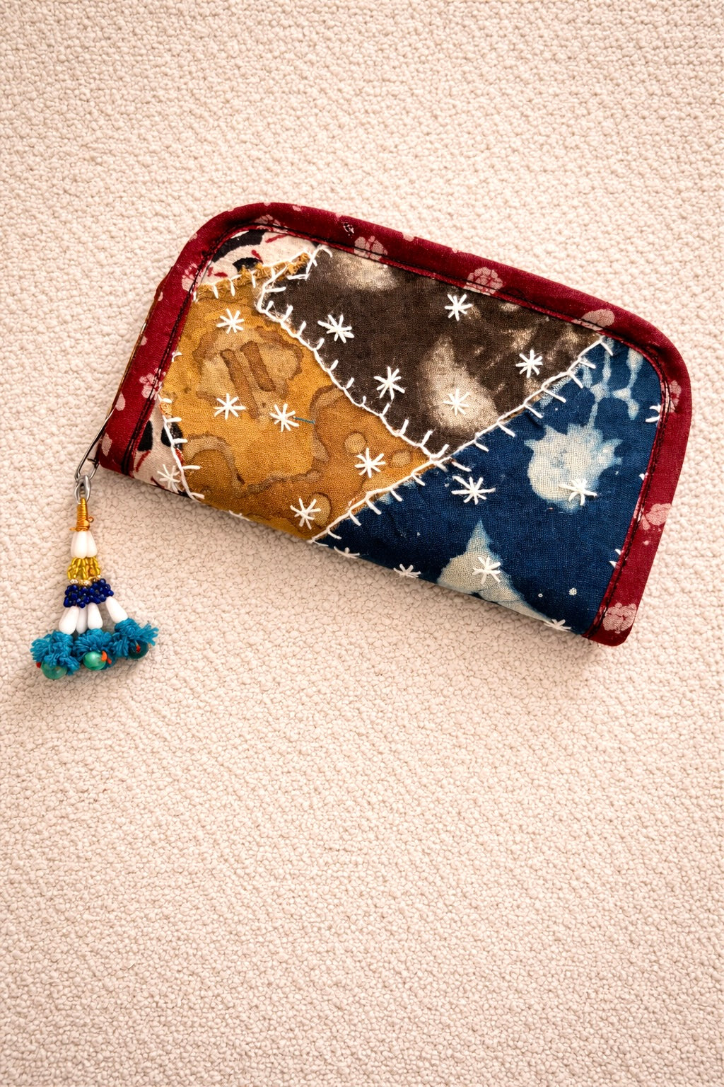 Swadesh ~ Ajrakh Handcrafted Wallets ~ Starry Valleys