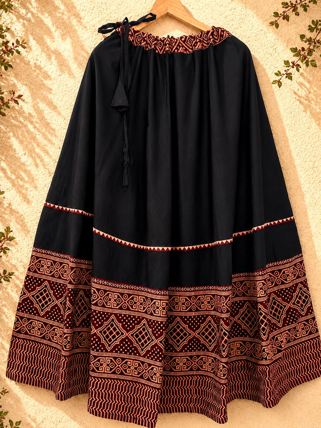 🌺Raasrang ~ Kalanya ~ Ajrakh Skirt and Dupatta Set
