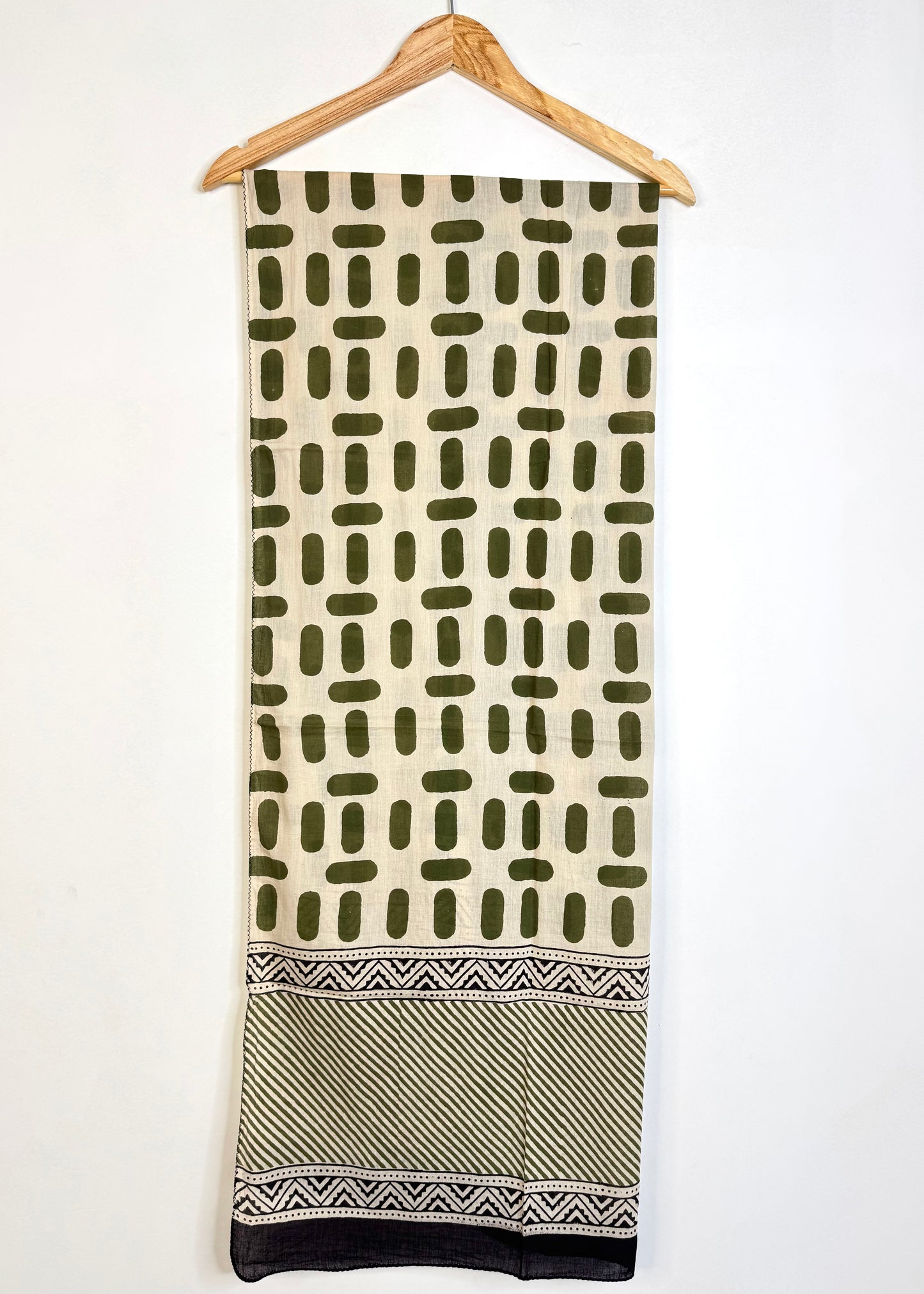 Raag 🪷 Mulmul Cotton Stoles ~ Capsule Green