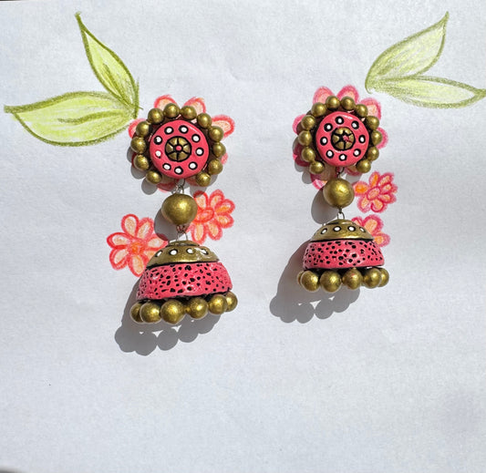 Mati ke Rang ~ Terracotta Jumkis ~ Pastel Pink