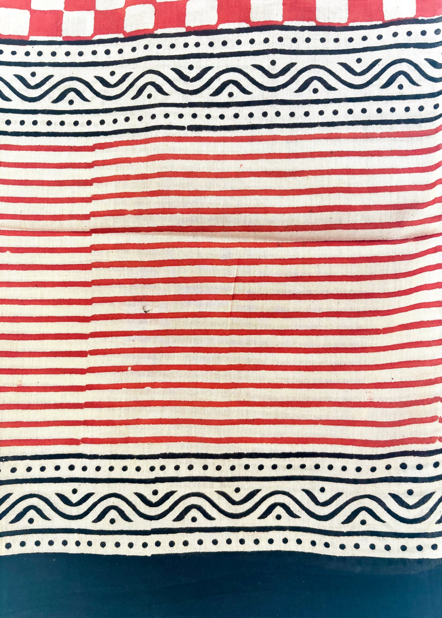 Raag🪷Mulmul Cotton Stoles ~ Chequered Red
