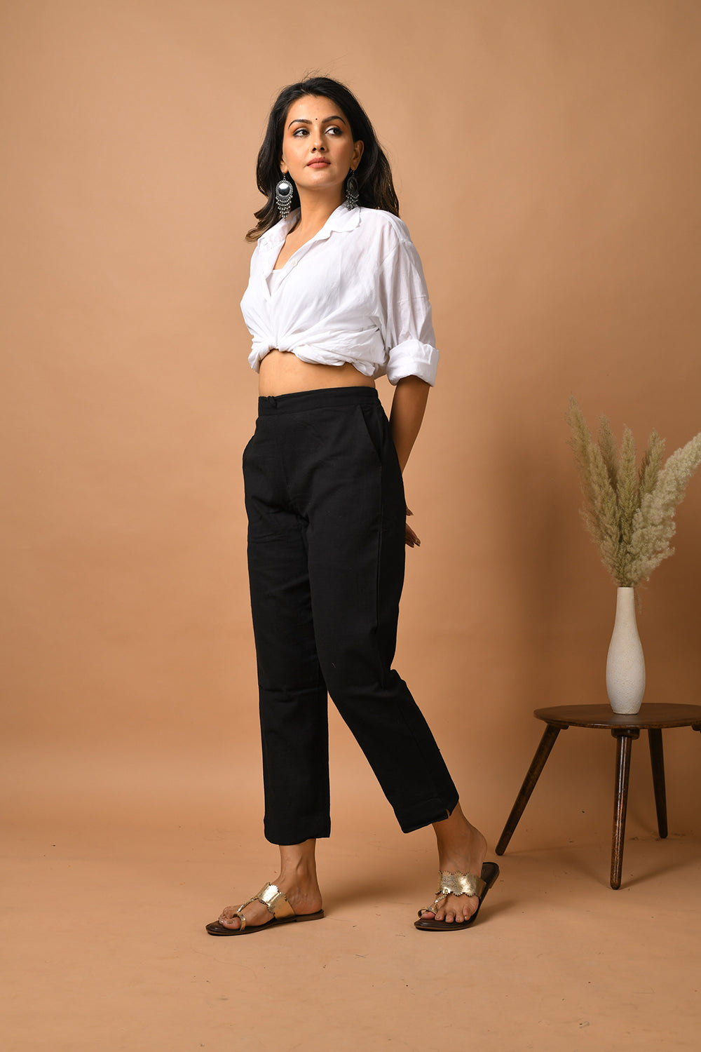 Raven Black ~ Straight Work Pant