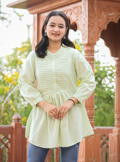 Bella ~ Mint Green Tunic Top