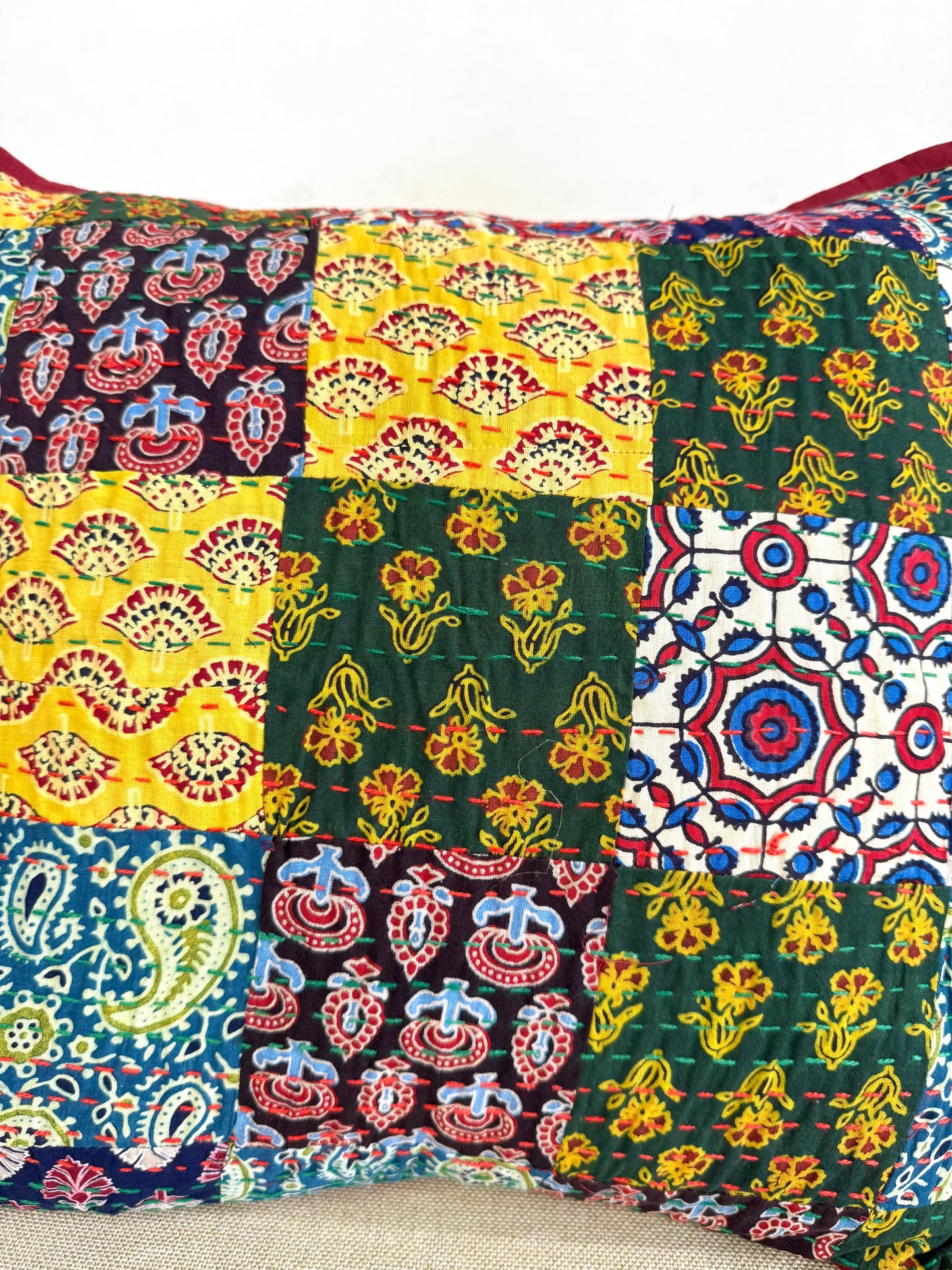 Ajrakh Cushion Covers ~ Motif Shower ~ Set of 2