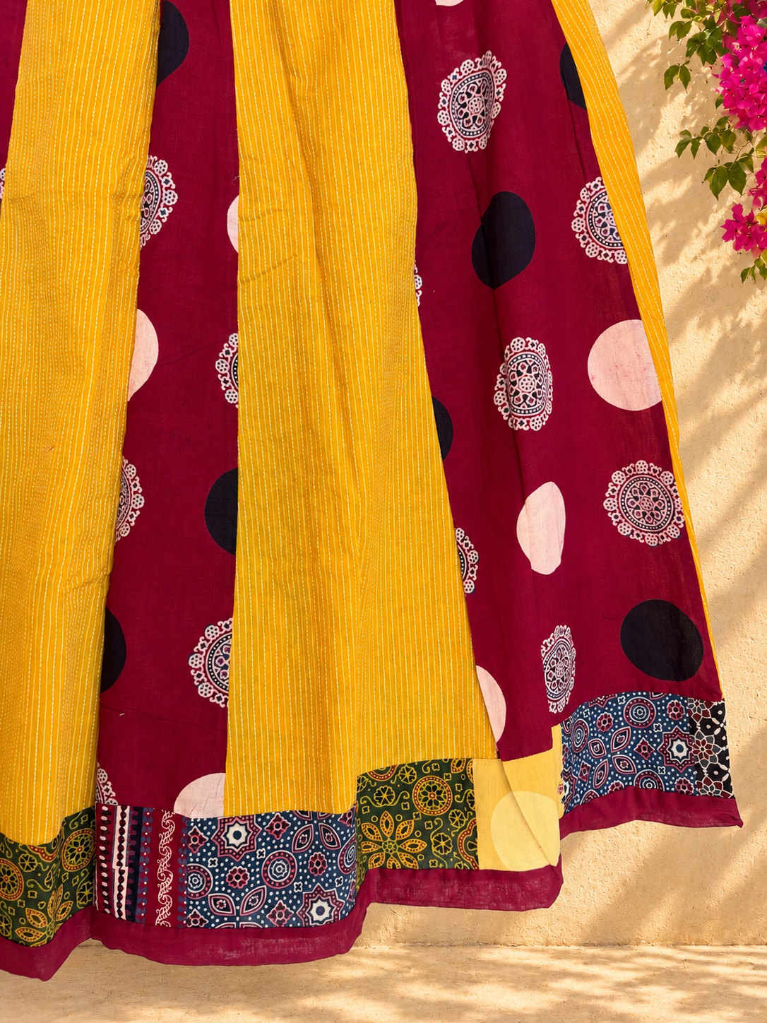 🌻Navrang ~ Gulnaar Ajrakh Skirt