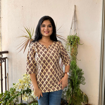 Daisy - Ivory Dabu Kurti